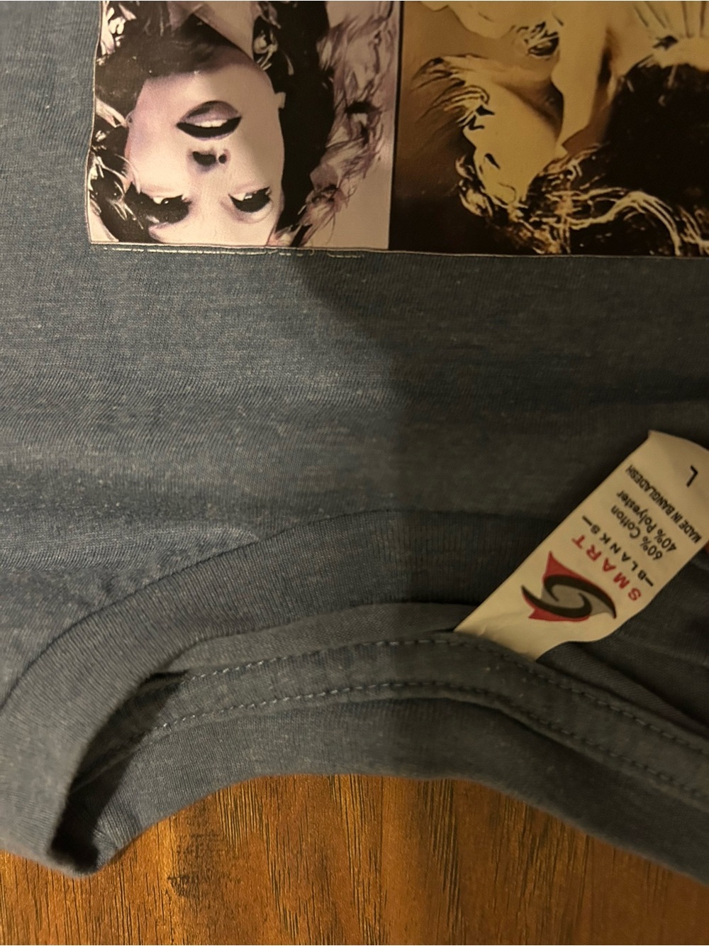 Taylor Swift Eras Tour Tee with Multi-Panel Graphics Blue Gray - Picture 4 of 8